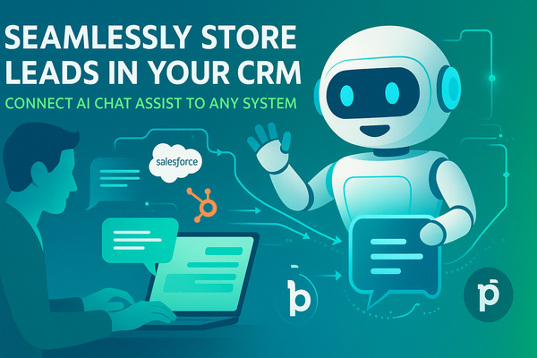 AI Chat Assist connecting website leads to CRM system seamlessly