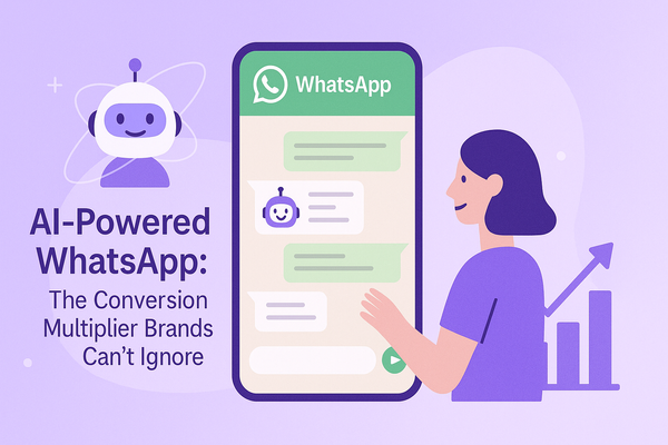 AI-powered WhatsApp chatbot helping brands boost customer engagement and conversions with automated, personalized messaging.